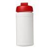 Baseline® Plus 500 ml Sportflasche mit Klappdeckel weiss-rot | ohne Werbeanbringung | Nicht verfügbar | Nicht verfügbar