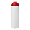 Baseline® Plus 750 ml Flasche mit Klappdeckel weiss-rot | ohne Werbeanbringung | Nicht verfügbar | Nicht verfügbar
