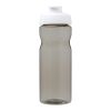 H2O Eco 650 ml Sportflasche mit Klappdeckel kohle-weiss | ohne Werbeanbringung | Nicht verfügbar | Nicht verfügbar