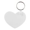 Tait Schlüsselanhänger in Herzform aus recyceltem Material weiss | ohne Werbeanbringung | Nicht verfügbar | Nicht verfügbar