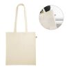 LEON. Tasche aus 100% organische Baumwolle (140 g/m²) Beige | ohne Werbeanbringung