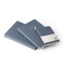 COFFEEPAD SEMI-RIGID. Notizbuch A5 mit semi-flexiblem Cover aus Kaffeeschalenverwertung (65%) Blau | ohne Werbeanbringung | Nicht verfügbar | Nicht verfügbar | Nicht verfügbar