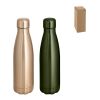SHOW METALLIC. Edelstahlflasche 510 mL mit mattem Metallic-Finish Gold | ohne Werbeanbringung