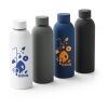 ODIN. Trinkflasche aus Edelstahl (36% recycelt) (550 mL) mit gummierter Oberfläche Schwarz | ohne Werbeanbringung | Nicht verfügbar | Nicht verfügbar | Nicht verfügbar