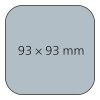 Bierdeckel beidseitig individuell gestaltbar 4C-Quality | 4C-Quality | quadratisch (93 × 93 mm)