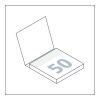 Haftnotizblock Cover Karton Format mittel Karton-Umschlag ohne Werbeanbringung | ohne Werbeanbringung | ohne Werbeanbringung | 72 × 72&nbsp;mm / individuell | glänzend
