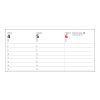 Tisch-Querkalender Signal 1 Woche = 1 Seite 8–20 Uhr 304 × 135 mm | ohne Werbeanbringung | ohne Werbeanbringung