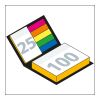 Haftnotiz-Set Wien Innenteil schwarz 100/25 Haftzettel Farbschnitt Grün | 105 × 78 mm | ohne Werbeanbringung | glänzend