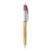 BIC® 4 Colours Shine Kugelschreiber Weiß-gold