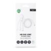 Xoopar Mr. Bio Long Multi-Kabel USB-C 1 Meter  Weiss | 1-farbiger Tampondruck | Seite 1 | Ø 23 mm