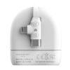 Xoopar ICE-R Einziehbares USB-C- und Lightning-Kabel 60 W 1 Meter Weiss | ohne Werbeanbringung | Nicht verfügbar | Nicht verfügbar