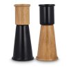 Sagaform "Gurken" Salz- und Pfeffermühle Set klein, 15 cm Schwarz | Gravur | Mühle 1 unten | 40 mm x 80 mm