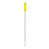 Kugelschreiber Nash Hardcolour Weiss-Gelb | 1-farbiger Tampondruck | Clip | 30 mm x 5 mm | Nicht verfügbar