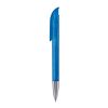 Kugelschreiber Atlas Transparent mit Metallspitze Blau Weiss-Blau Weiss | 1-farbiger Siebdruck | 270° vom Clip | 50 mm x 25 mm | Nicht verfügbar