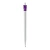 Kugelschreiber Futurepoint Hardcolour Weiss-Transparent Violett | 1-farbiger Siebdruck | in Verlängerung vom Clip | 50 mm x 25 mm | Nicht verfügbar