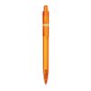 Kugelschreiber Ducal Clear Transparent Orange-Orange | 1-farbiger Siebdruck | in Verlängerung vom Clip | 40 mm x 25 mm | Nicht verfügbar