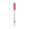 Kugelschreiber Tropic hardcolour Weiss-Rosa | 1-farbiger Siebdruck | 270° vom Clip | 40 mm x 25 mm | Nicht verfügbar