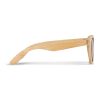 Justin Sonnenbrille aus Bambus UV400 Natur | Gravur | 1 cm vom rechten Scharnier | 46 mm x 13 mm