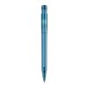 Kugelschreiber Pier Clear Transparent Blau Weiss-Blau Weiss | 1-farbiger Siebdruck | 180° vom Clip | 45 mm x 25 mm | Nicht verfügbar