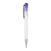 Kugelschreiber Ingeo TM Pen Clear Transparent Purpur | 1-farbiger Siebdruck | 270° vom Clip | 45 mm x 25 mm | Nicht verfügbar