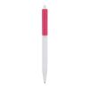 Kugelschreiber Kuma Hardcolour Weiss-Rosa | 1-farbiger Siebdruck | 180° vom Clip | 45 mm x 25 mm | Nicht verfügbar