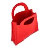 Filz-Geschenktüte 15x21cm Rot Weiß | ohne Werbeanbringung | Nicht verfügbar | Nicht verfügbar