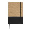 Notizbuch Jute R-PET GRS schwarz