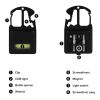 Kompaktes Multitool aus R-ABS & Metall 7 Funktionen Schwarz | 1-farbiger Tampondruck | Vorderseite | 30 mm x 15 mm | Nicht verfügbar
