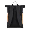 Rolltop-Rucksack Kork & R-PET 18L Schwarz | ohne Werbeanbringung | Nicht verfügbar | Nicht verfügbar | Nicht verfügbar