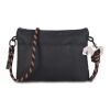 Crossbody Tasche mit Paracord-Gurt Schwarz | Digital Transferdruck | Fach | 80 mm x 65 mm
