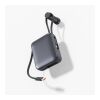 Nova Powerbank 22,5 W Power Delivery mit integrierten Kabeln 10.000 mAh Dunkelgrau | ohne Werbeanbringung | Nicht verfügbar | Nicht verfügbar