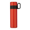 Isolierflasche mit Becher 500ml Rot Weiß