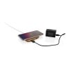 5W-Wireless-Charger aus Bambus mit USB braun