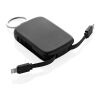 Nexo RCS Key-Chain-Powerbank 2.000mAh mit integr. Kabeln schwarz | ohne Werbeanbringung | Nicht verfügbar | Nicht verfügbar