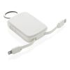 Nexo RCS Key-Chain-Powerbank 2.000mAh mit integr. Kabeln weiß