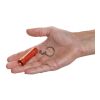 Flash Schlüsselanhänger-Taschenlampe aus RCS rec. Aluminium orange | ohne Werbeanbringung | Nicht verfügbar | Nicht verfügbar