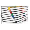 Notizbuch Match-Book RECYCLING Hardcover individuell bedruckt Silber | DIN A5 | ohne Werbeanbringung | recyceltes Naturpapier | Winkelkaro