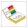 Haftnotiz-Set Prag 100/25 Haftzettel bedruckt Farbschnitt individuell 105 × 78 mm | ohne Werbeanbringung | ohne Werbeanbringung | ohne Werbeanbringung | matt