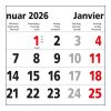 5-Monatskalender Einblatt Budget 5 EXPRESS großer laufender Monat Hellgrau | 300 × 560 mm | ohne Werbeanbringung