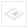 Haftnotizblock Basic EXPRESS 50 Haftzettel 72 × 72 mm | ohne Werbeanbringung