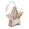 MDF-Stern mit Licht holzfarben | ohne Werbeanbringung | Nicht verfügbar | Nicht verfügbar