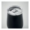 Becher recycelter Edelstahl mit Schiebedeckel schwarz | ohne Werbeanbringung | Nicht verfügbar | Nicht verfügbar | Nicht verfügbar