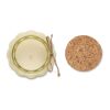 Kerze aus Pflanzenwachs beige