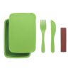 Lunchbox mit Besteck limette | ohne Werbeanbringung | Nicht verfügbar | Nicht verfügbar | Nicht verfügbar