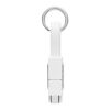 Schlüsselanhänger 4in1 Kabel weiß | ohne Werbeanbringung | Nicht verfügbar | Nicht verfügbar