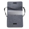 RPET Laptoptasche aus Filz Layla dunkelgrau | ohne Werbeanbringung | Nicht verfügbar | Nicht verfügbar
