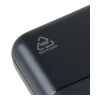 Recycelte ABS-Powerbank Rayen Schwarz | ohne Werbeanbringung | Nicht verfügbar | Nicht verfügbar
