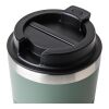 Reisebecher aus recyceltem Edelstahl (400 ml) Chiara Grün