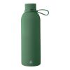 Doppelwandige Trinkflasche aus recyceltem Edelstahl (500 ml) Sena Grau | ohne Werbeanbringung | Nicht verfügbar | Nicht verfügbar