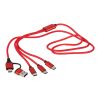 Ladekabel Hexa | 6-in-1 Rot